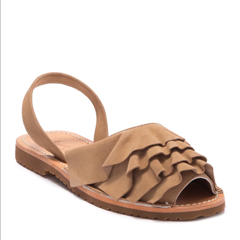 Seychelles Peace of Mind Sand Suede Sandals Size 6